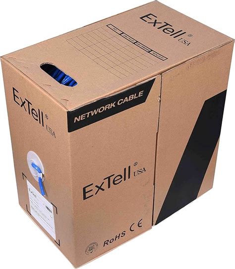 Extell Cat U Utp Network Cable Awg M Box Pvc Jacket Blue