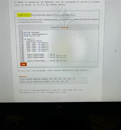 Solved C Please In Week Material In Zybook The C Chegg