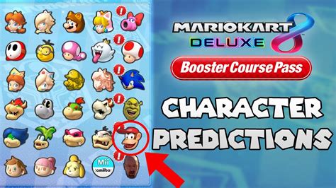 Characters Courses Predictions MK8 Deluxe Booster Course Pass Waves