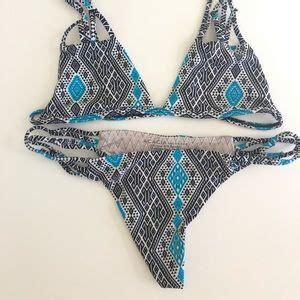 Acacia Swimwear Swim New Acacia Napali Snake Na Pali Bikini Top