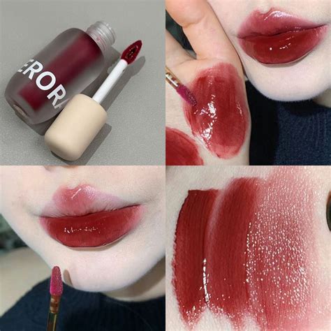 Cute Water Light Lip Gloss Lasting Crystal Glossy Lip Glaze Mirror Nude Liquid Lipstick Women