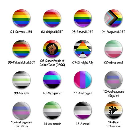 Lgbt Lgbtqia 25mm Pride Flag Abzeichen 81 Zur Auswahl Etsy De