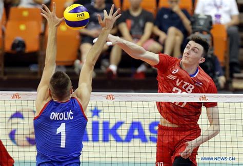 Russia Edge Serbia In Men S Volleyball Nations League Xinhua