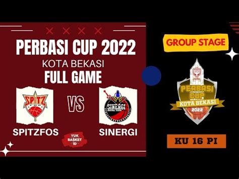 SPITZFOS Vs SINERGI KU 16 Putri Group Stage Perbasi Cup Kota