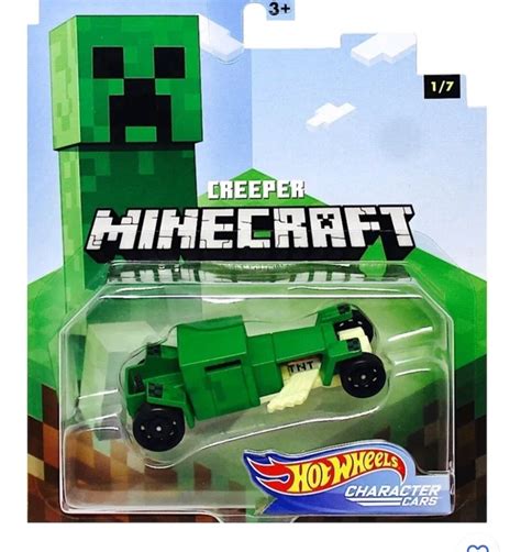 HOT WHEELS MINECRAFT CREEPER 1 8 Mojang Gaming Character Cars NEW On Card 16 16 PicClick UK