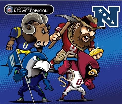 Youve Unlocked The Nfc West Division Nfc West Nfc Football Poster