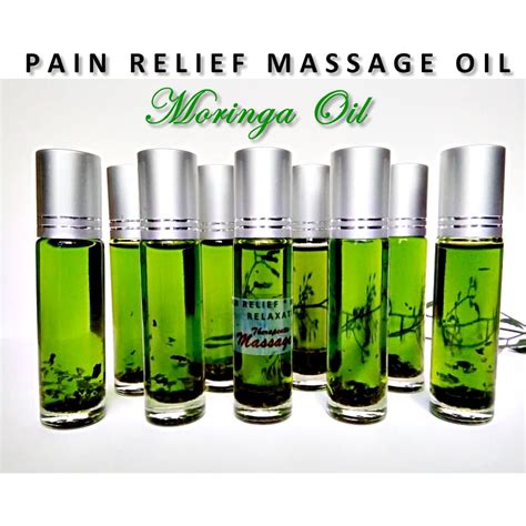 Pain Relief Moringa Oil Massage Oil Spa Essentials By Pure Organic For Body Pain Shopee