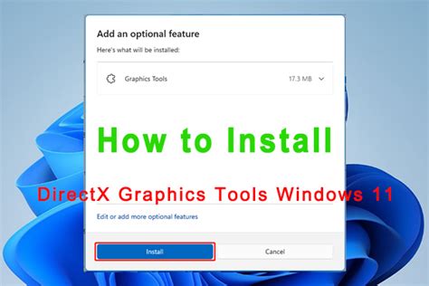 How to Install DirectX Graphics Tools Windows 11 [Full Guide]