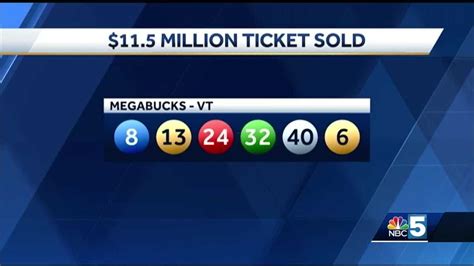 JACKPOT: $11.5M winning Megabucks ticket sold in Vermont