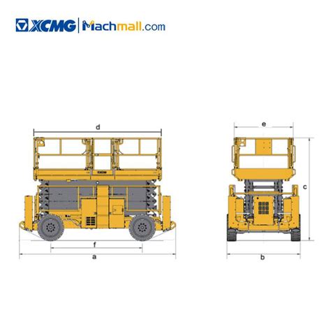 Xcmg Official Mobile Elevating Working Platform M Scissor Lift