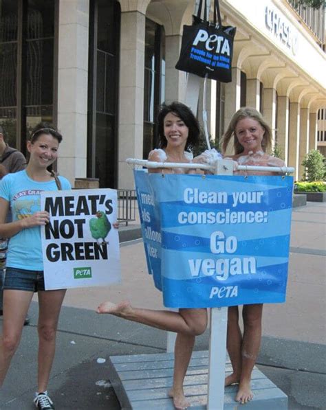 Nearly Nude PETA Members To Shower During People S Climate March In New York PETA