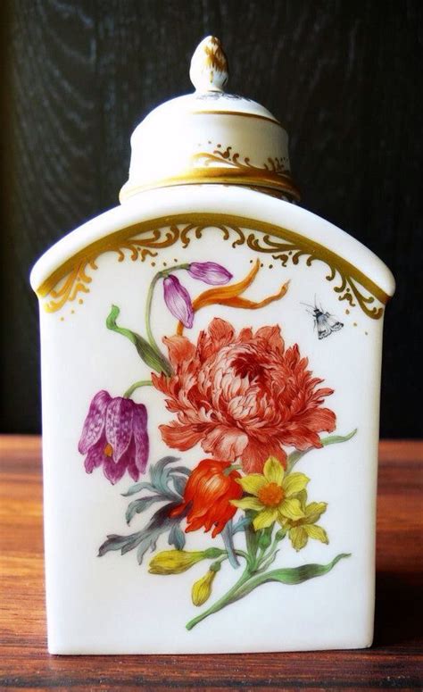 Meissen FF bouquet tea caddy | Porcelain painting, China painting ...
