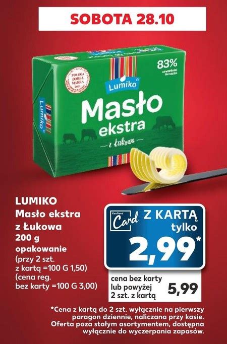 Masło 50 TANIEJ promocja Kaufland Ding pl