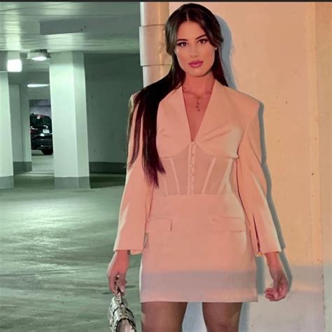 Zara Dresses Zara Nude Boning Corset Bustier Mini Blazer Dress Sz Large Poshmark