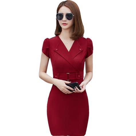 Summer Office Dress Women Elegant Business Work Wear Dress Elegant Formal Dresses Sexy Party