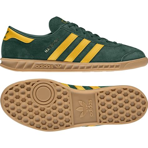 adidas Hamburg Collegiate Green Bold Gold Gum for Men | Lyst UK
