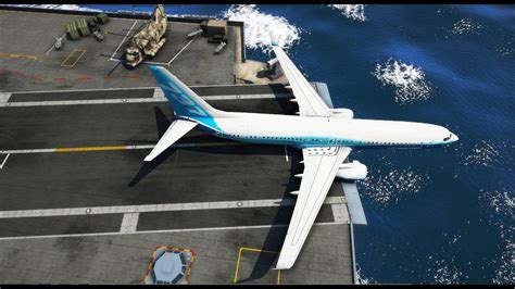 Boeing Max Emergency Landing On Aircraft Carrier Gta Youtube