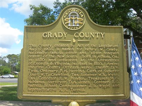 Grady County Historic Marker Cairo Georgia Jimmy Emerson Dvm Flickr