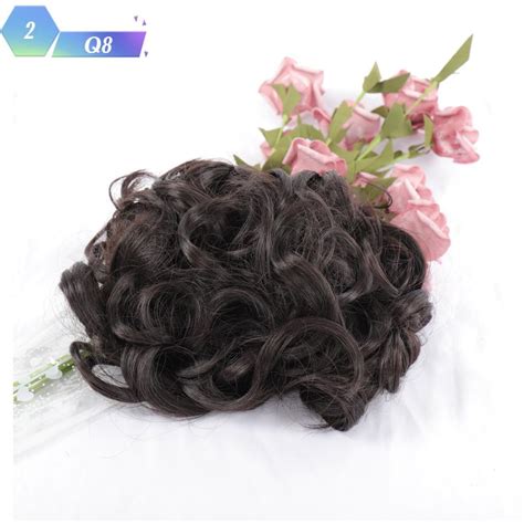 Cheap Large Comb Clip In Curly Hair Extension Synthetic Hair Pieces Chignon Women Updo Cover