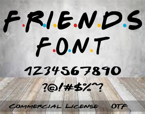 Friends Font OTF Friends TV Show Inspired Logo Font Script | Etsy