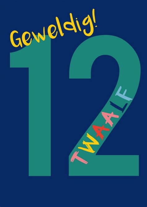 Abacus Verjaardagskaart 12 Jaar Greetz