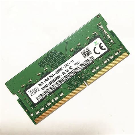 SK hynix DDR4 8GB 2666MHz SO-DIMM 8GB 1Rx8 PC4-2666V-SA2-11 ...