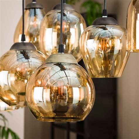 Hanglamp Met Verschillende Kappen Santa Mix Gold LUMZ