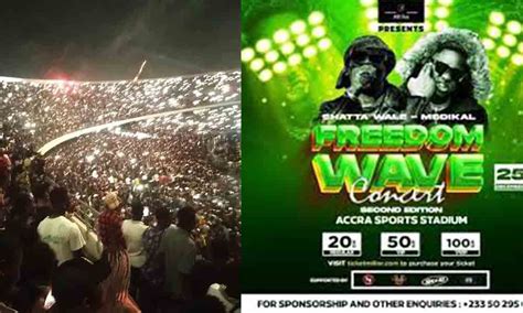 Freedom Wave Concert 22 Shatta Wale Fills 40000 Capacity Accra Sports