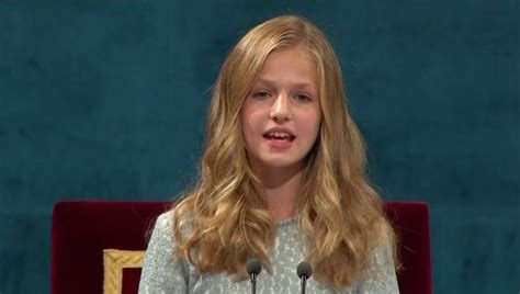 El Discurso De Leonor En Los Premios Princesa De Asturias 2019