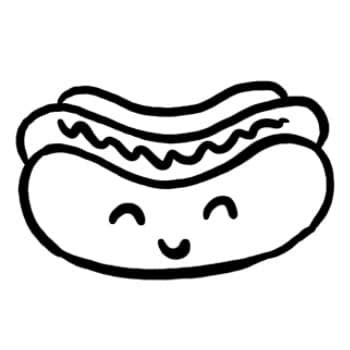 Desenho De Um Cachorro Quente - Como Desenhar Um Cachorro De Desenho Animado Passo A Passo Para Criancas