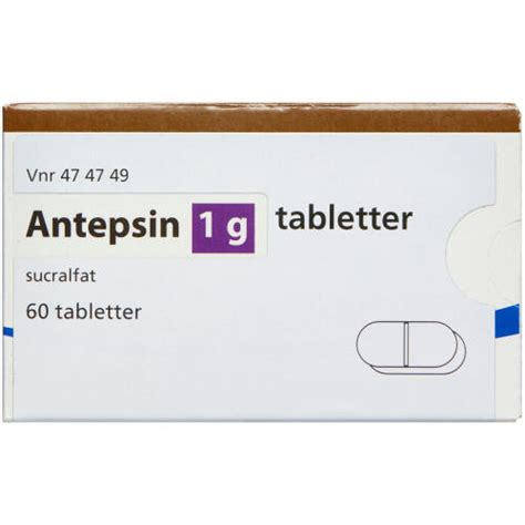 ANTEPSIN TABL 1 G | apotekeren.dk | Køb online nu!