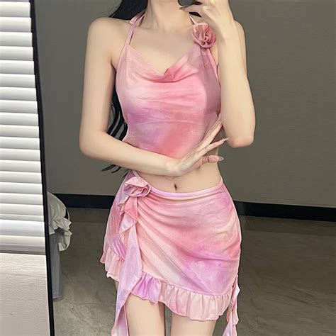 Super Fairy Pure Desire Style Swimsuit Female Hot Good Looking Bikini With Chest Pad Sweet