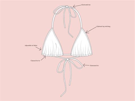 Women s Triangle Bikini Top Sewing Pattern Ladies Etsy España