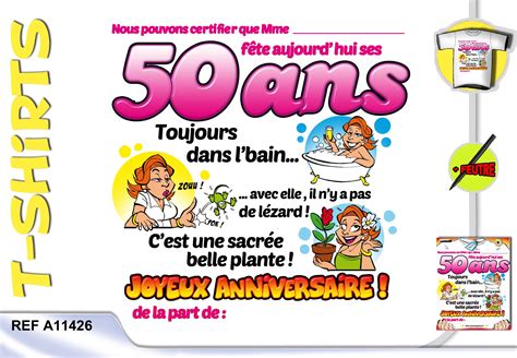 Humour Anniversaire 50 Ans