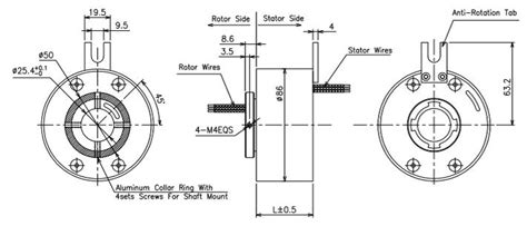 Ecn Through Hole Slip Rings Power Slip Rings Product Ceno