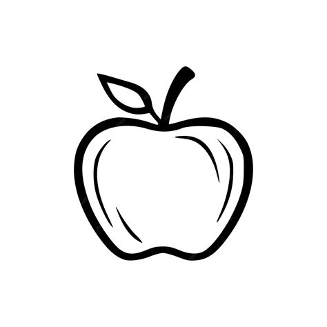 Apple Clip Art Black And White
