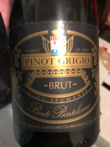 Beato Bartolomeo Breganze Pinot Grigio Brut Spumante Vivino 日本