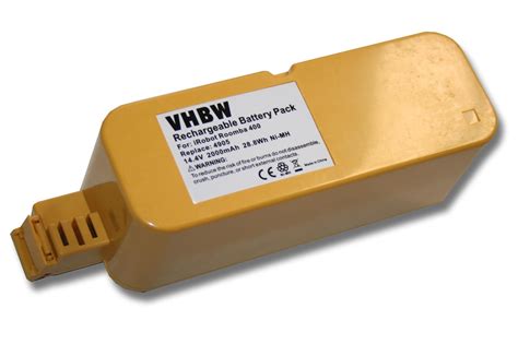 Vhbw Batterie NiMH 2000mAh 14 4V Compatible Avec Ambrogio Robby