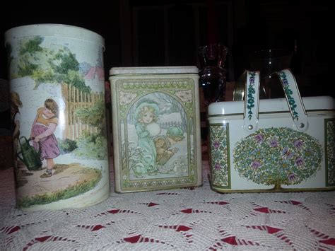 Set Of Three Victorian Decorative Tins 1000 Via Etsy Decorative