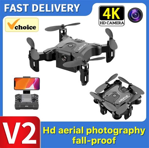 V2 Folding Mini Drone Com Controle Remoto Aeronaves Fpv Fotografia A