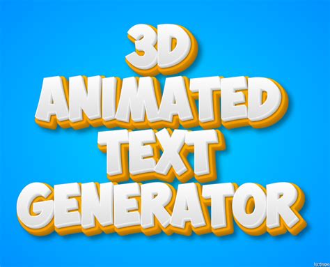 D Animated Text Generator Efeito De Texto E Desenho De Logotipo Fonte