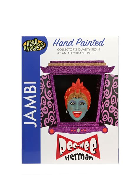 NECA - Pee-wee Herman's Jambi Head Knocker, Hand Painted, Over 5 Inches