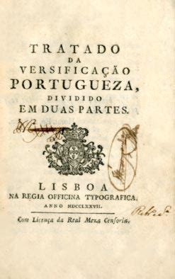 Tratado Proposto A Manuel Da Silva Ferreira - TRATADO DA VERSIFICAÇAO PORTUGUESA - Livraria Alfarrabista Manuel Ferreira