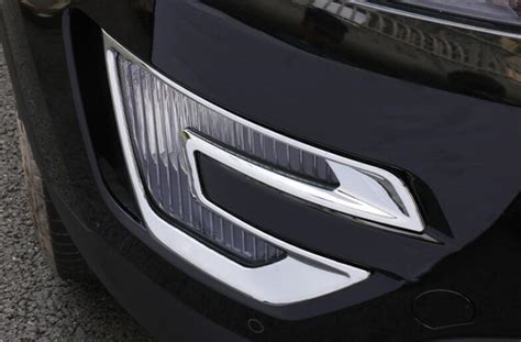 Abs Chrome Front Fog Light Lamp Frame Trim Pcs Fit For Ford Explorer