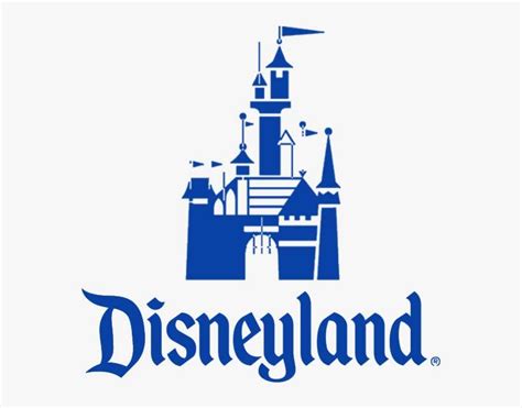 Disneyland Blue Square Disneyland Resort Logo Png Png Image