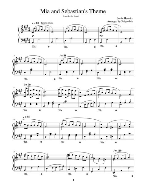 Mia And Sebastians Theme Piano Sheet Communauté MCMS