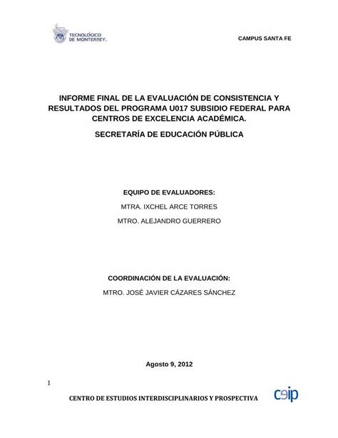 PDF INFORME FINAL DE LA EVALUACIÓN DE CONSISTENCIA Y 2019 05 02