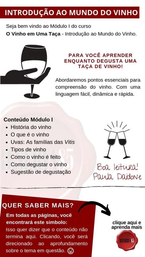 Introdução ao mundo do vinho curso online para iniciantes Reserva85