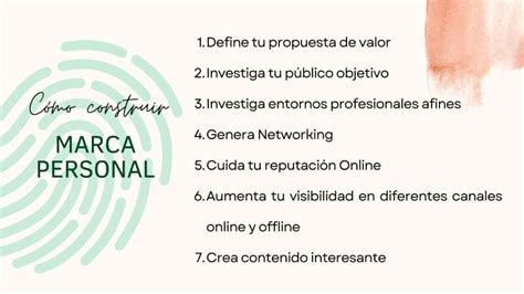 Como Crear Una Marca Personal En 7 Pasos Info Mbas