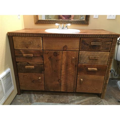 Barnwood Vanity Reclaimed Wood Bathroom Vanity Custom